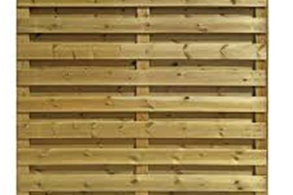 Renuro scherm voor gleufpalen Essen, Houthandel Van Den Berg